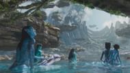 Loak, Kiri, and their siblings being given a tour of Metkayina seas by Tsireya (Image via 20th Century Studios)